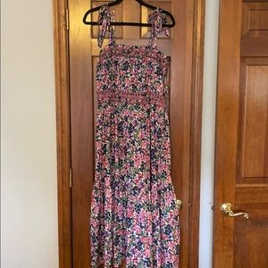 Jcrew smocked dress in floral